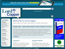 Tablet Screenshot of lord-copper.com